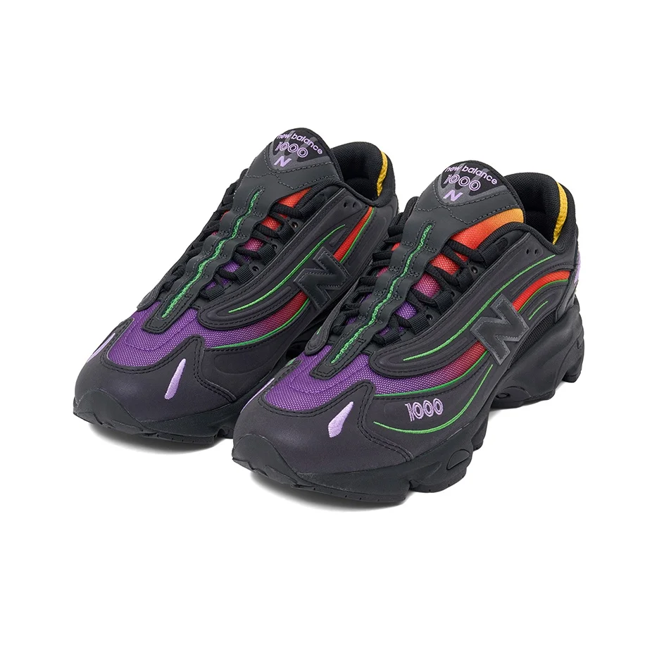 حذاء جري كاجوال من New Balance NB 1000 للرجال والنساء، باللون الأسود #4