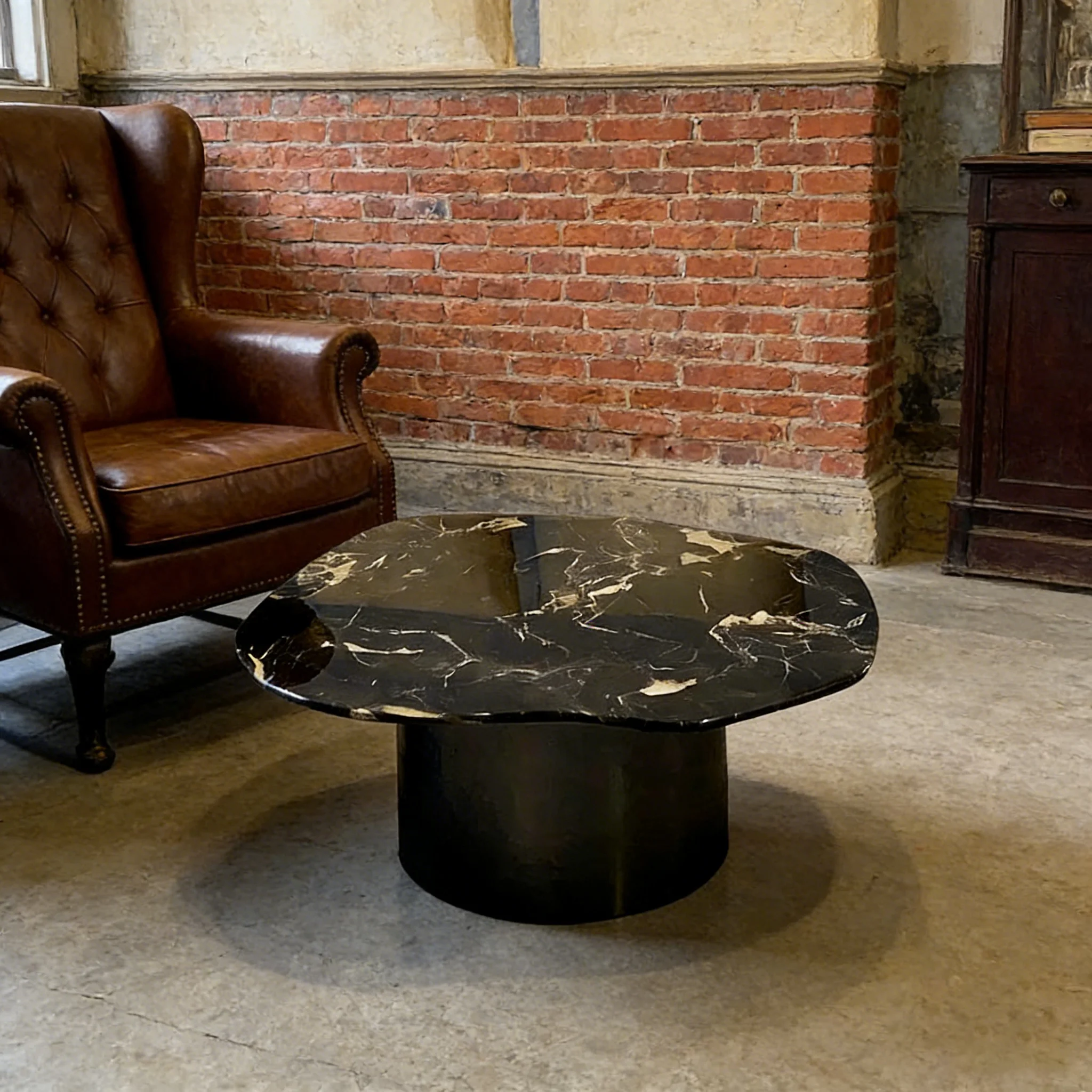 Modern Italian Marble Coffee Table, Simple Luxury, Simple Design, Custom Home Furniture, Suitable For Small Living Room Apartmen