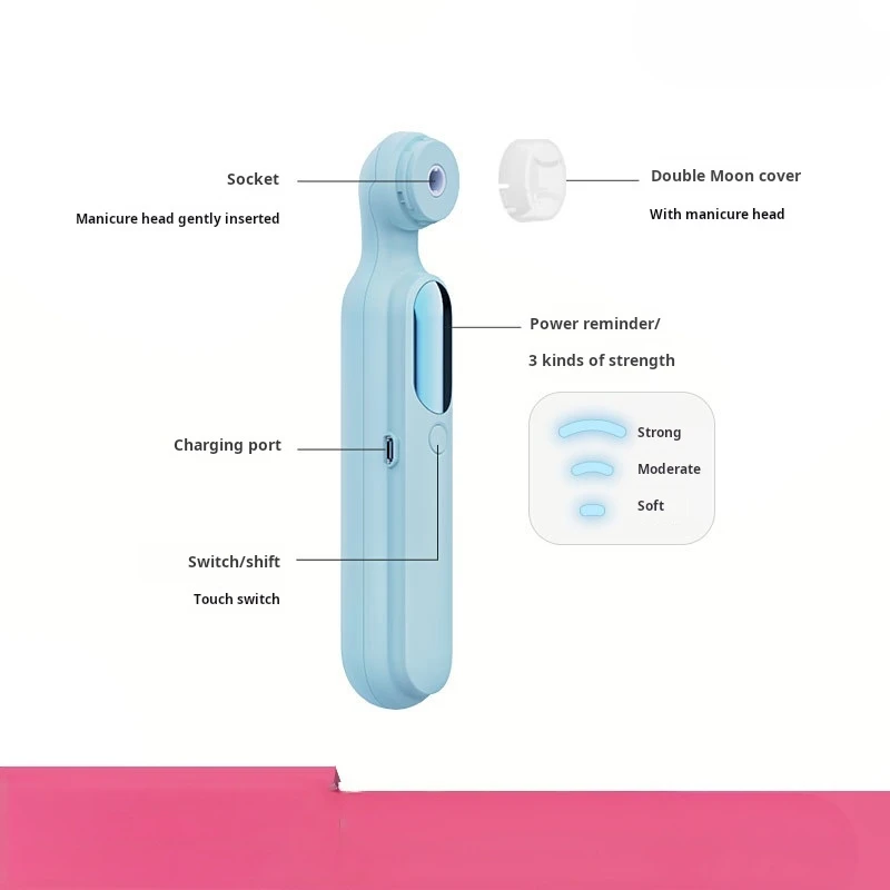 

New nail piercing device Electric sander manicure hand baby baby nail grinding machine nail clippers suit nail piercing device