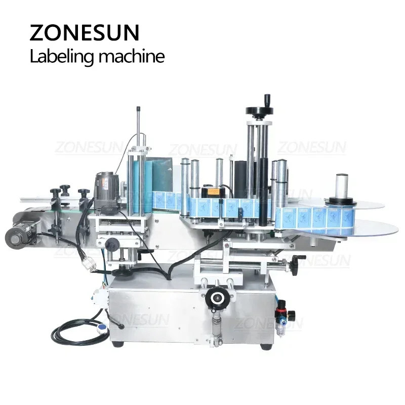 ZONESUN ZS-TB500A Автоматическая этикетировочная машина для круглых бутылок для ПЭТ-банок с функцией кодирования даты