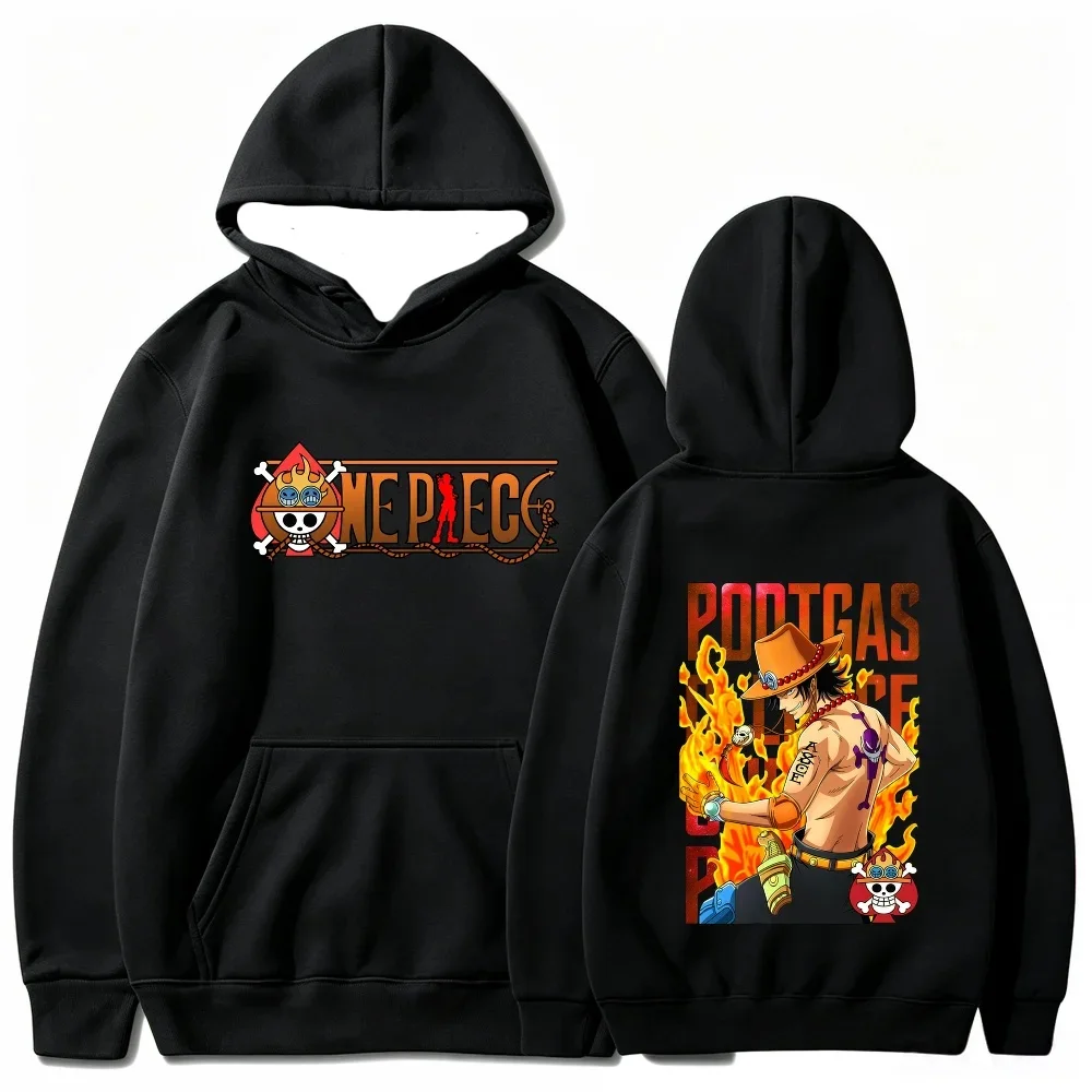 One Piece Hoodie Anime Unisex Oversized Graphic Print Sweatshirt Streetwear Autumn Winter Casual Fitness Long Sleeve New Y2k
