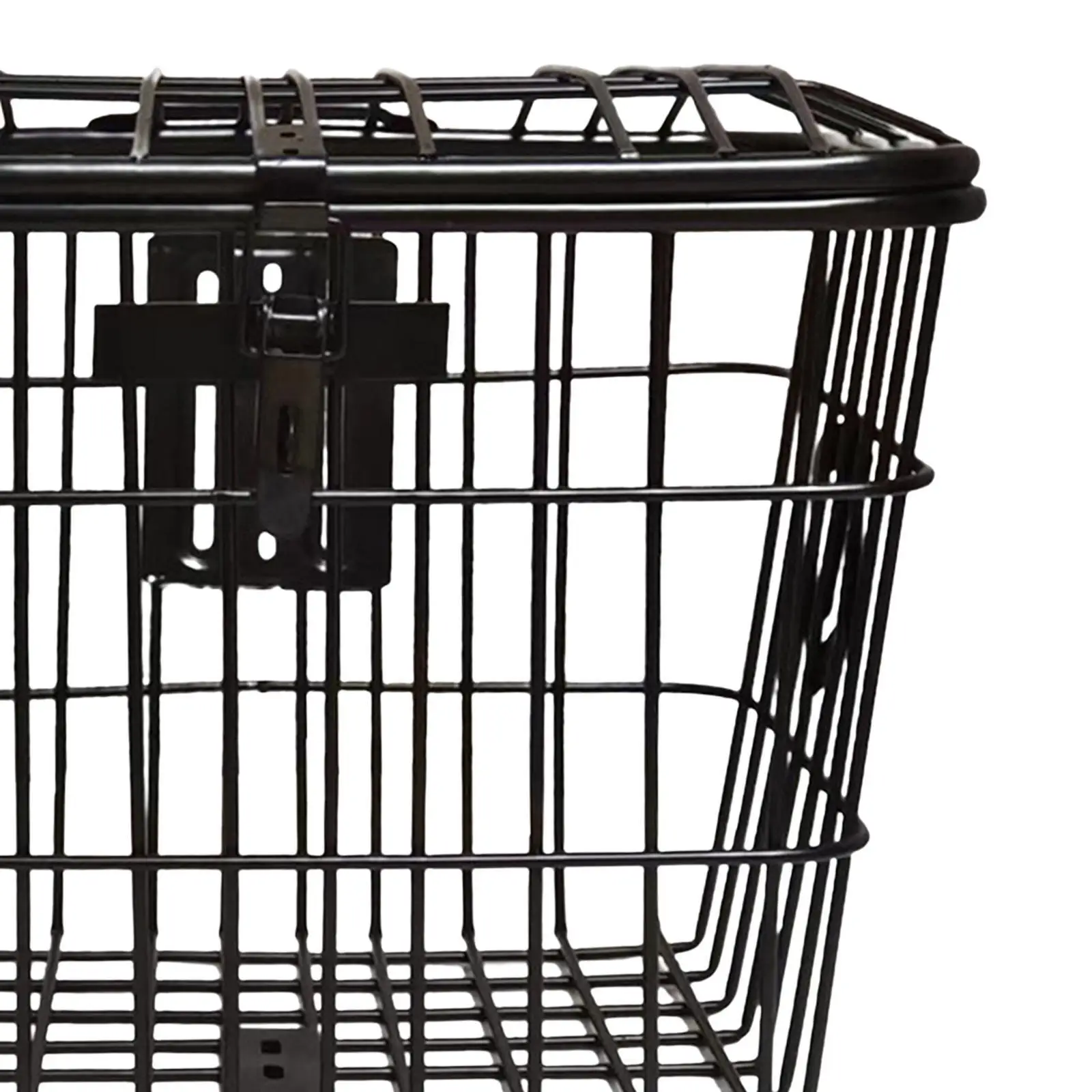 Metal Bike Basket Organizer with Mounting Screws Large Space for Tricycles