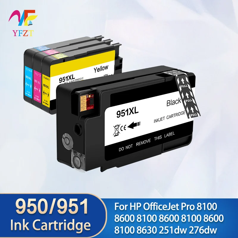 For HP 950 950XL 951 XL Ink Cartridge For HP Officejet Pro 8100 8600 8610 8615 8620 8630 8640 8625 8660 8680 251dw 276dw
