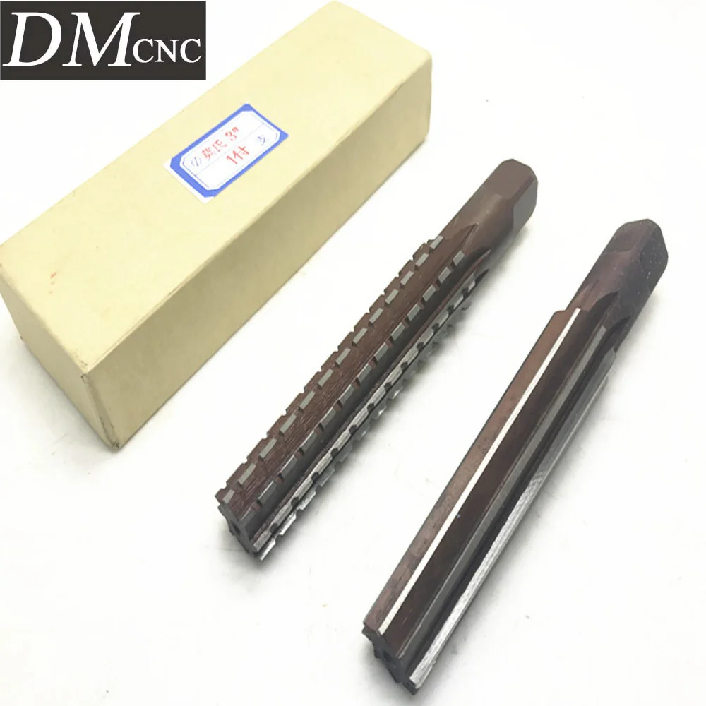 Set Reamer Shank Presisi Tinggi — 2 buah Reamer Shank Lurus (Halus & Kasar) untuk Kayu & Logam