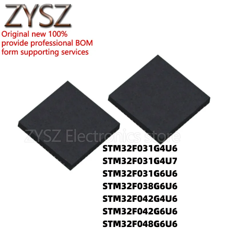 5PCS STM32F031G4U6 32F038G6U6 32F042 32F048 G4U7 chip QFN28