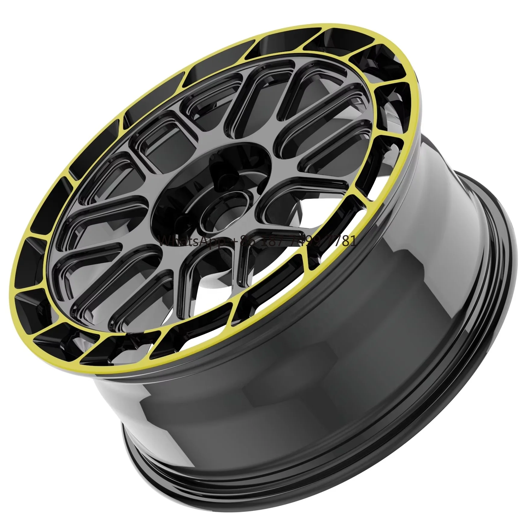 

Forged Deep Concave Wheel Fitments Wheels 18 19 20 21 22 23 24 Inch Customize Rim Color Gloss Black With Caliper Yellow