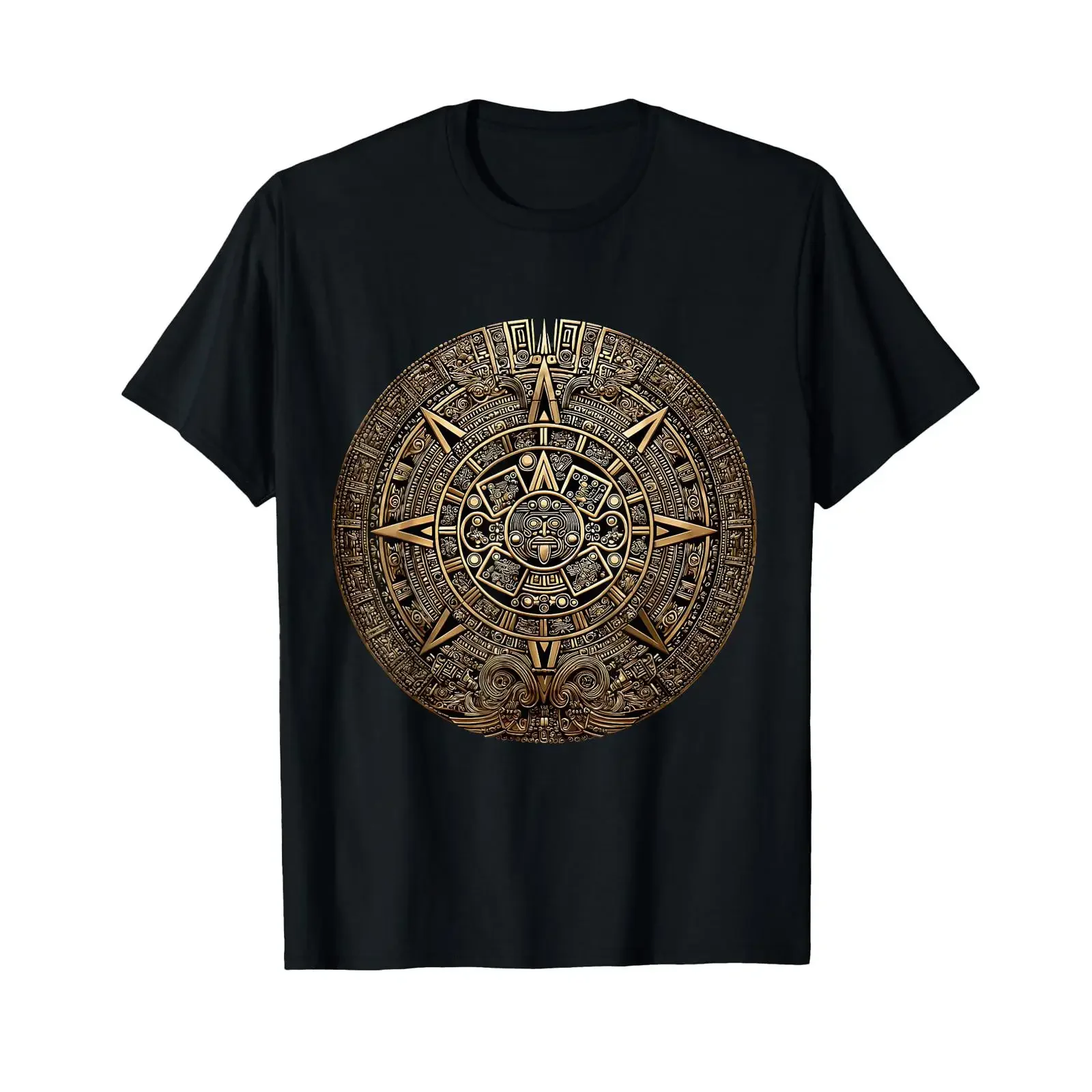 Mayan Calendar Maya Aztec Mexican Sun Stone Ancient Azteca T Shirt vintage Washed Comfortable Slightly Stylish Versatile