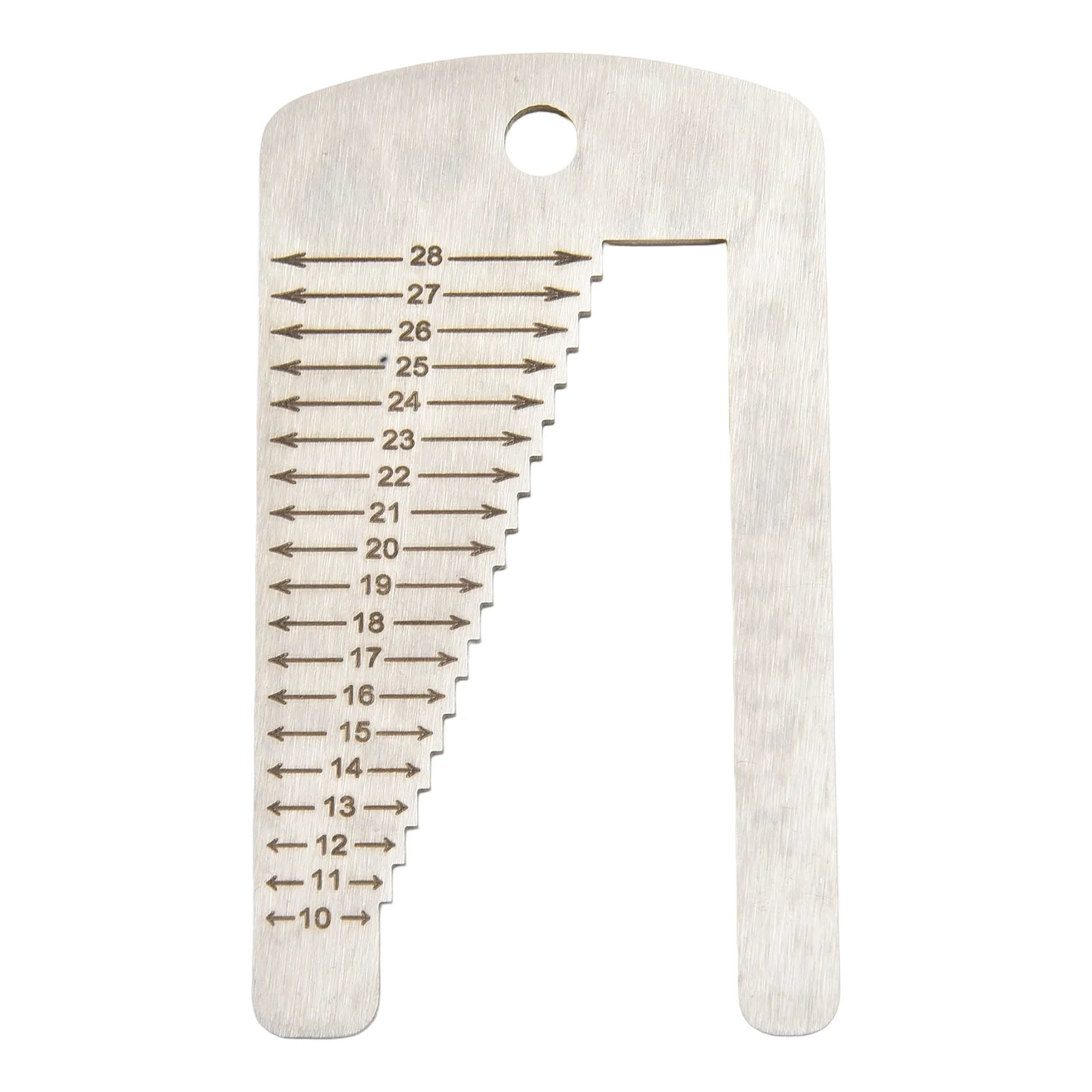 

1PC Watchband Ruler Stencil Template Rounded Corner Gauge Measuring Tool Stainless Steel For Leather