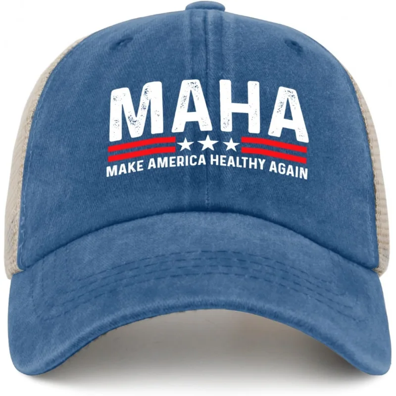 

Maha makes America healthy again with Men's and Women's Truck Hats, Fun Dad Hats, Fun Birthday Gifts, Cowboy Hats