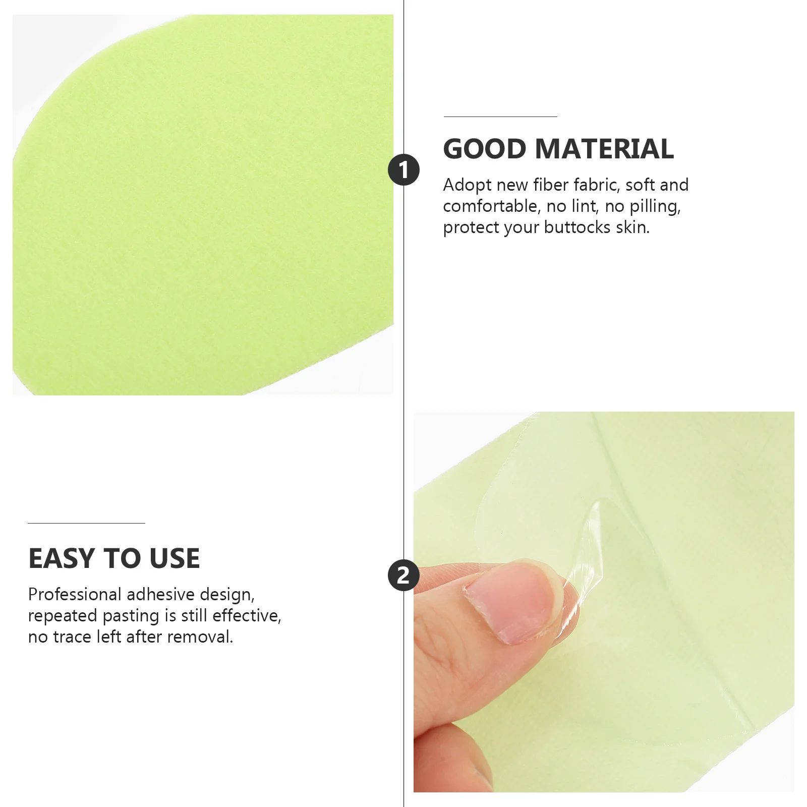 

10Pairs Toilet Seat Covers Premium Fiber Material Durable Reusable Adhesive Bathroom Toilet Seat Pads Comfortable Soft Pads