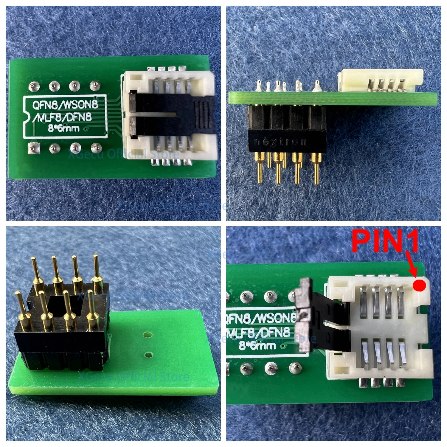 QFN8 MLF8 MLP8 WSON8 SON8  8060 8*6mm adapter  IC Socket  BIOS flash socket  top quality, made in Taiwan