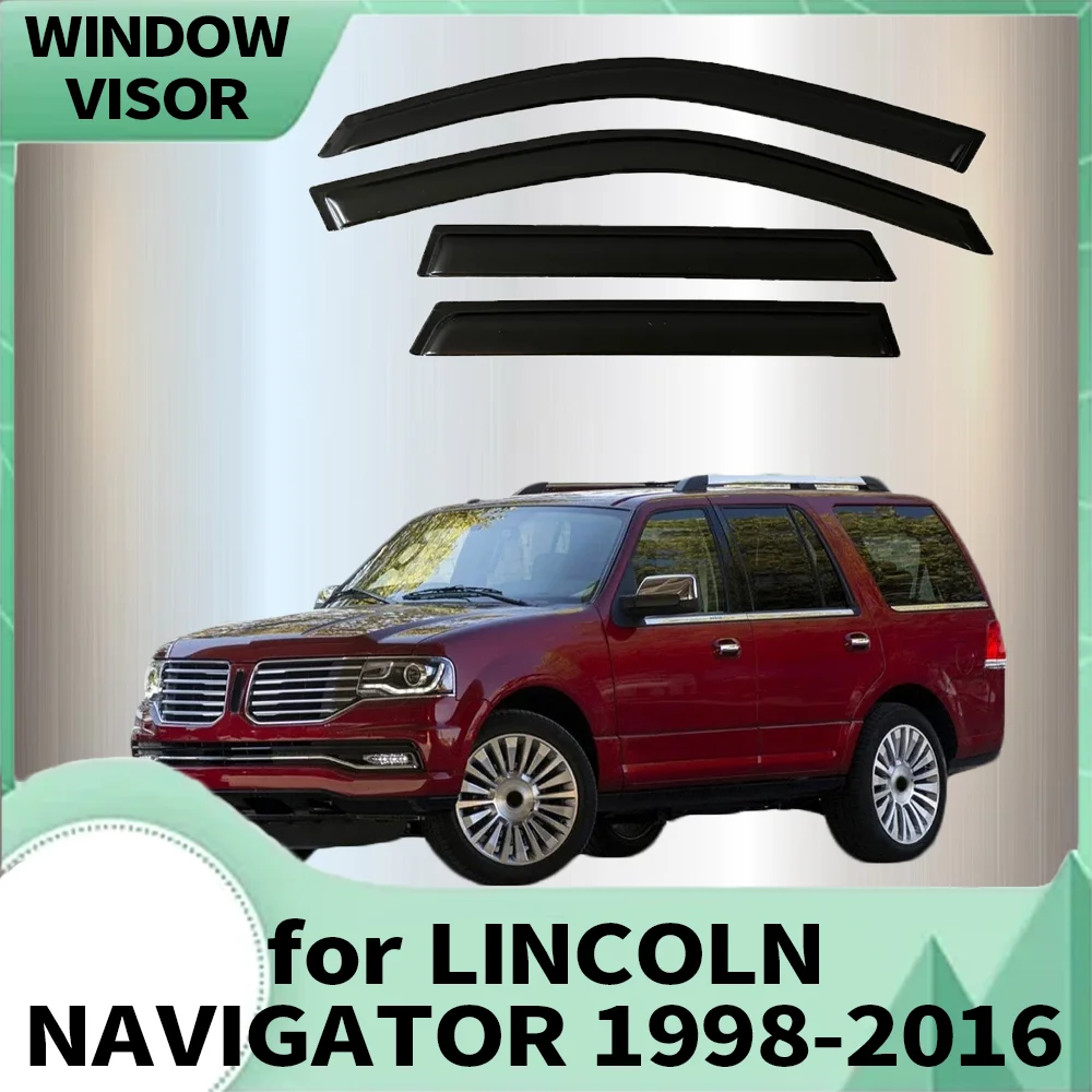 

Оконный козырек для LINCOLN NAVIGATOR 1998-2016, ветровые дефлекторы, защита от дождя, дверной козырек, вентиляционные шторы, внешние детали вентилятора
