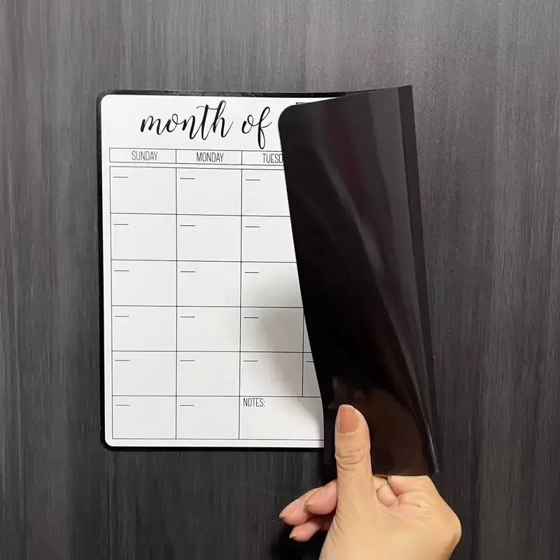 

Reusable Magnetic Whiteboard Calendar, Dry Erase Monthly Planner for Fridge, Kitchen, Office & Household Use