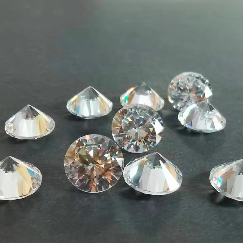 

7A Многоцветный кубический цирконий камень круглой формы бриллиантовой огранки свободные камни CZ синтетические драгоценные камни бусины для ювелирных изделий 0,8 ~ 12 мм AAAAA