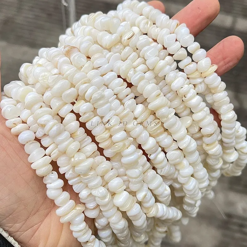 Natural White Shell Gravel Beads Irregular Chip Mother Of Pearl Loose Beads For Jewelry Making Diy Bracelet Necklace Accessory