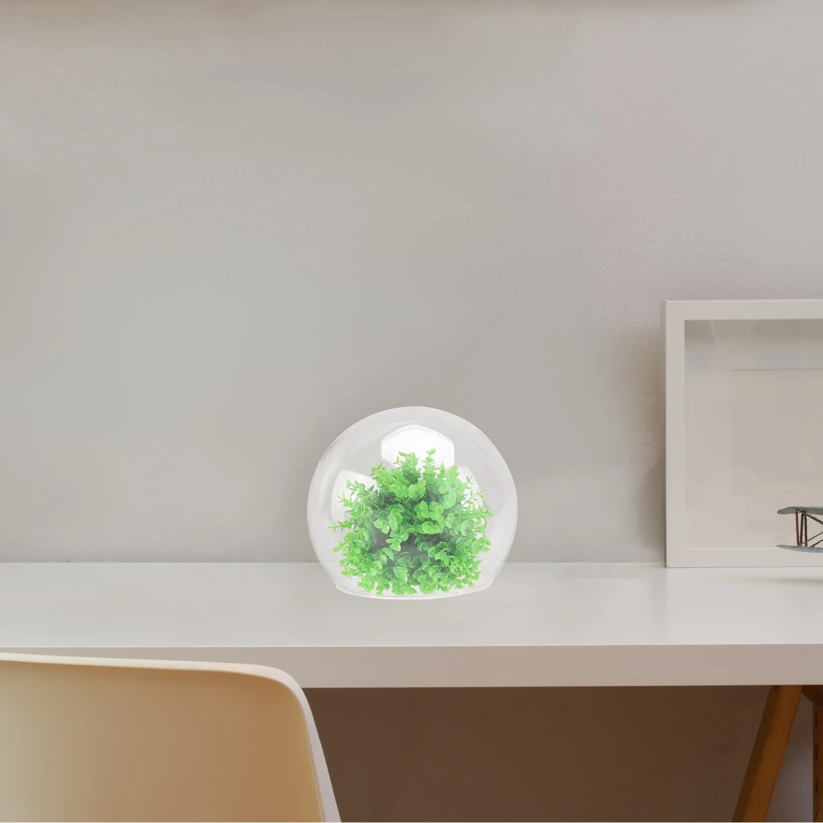 

2Pcs Transparent Glass Display Dome Clear Bell Jar for DIY Crafts Artificial Plants and Decorative Gift