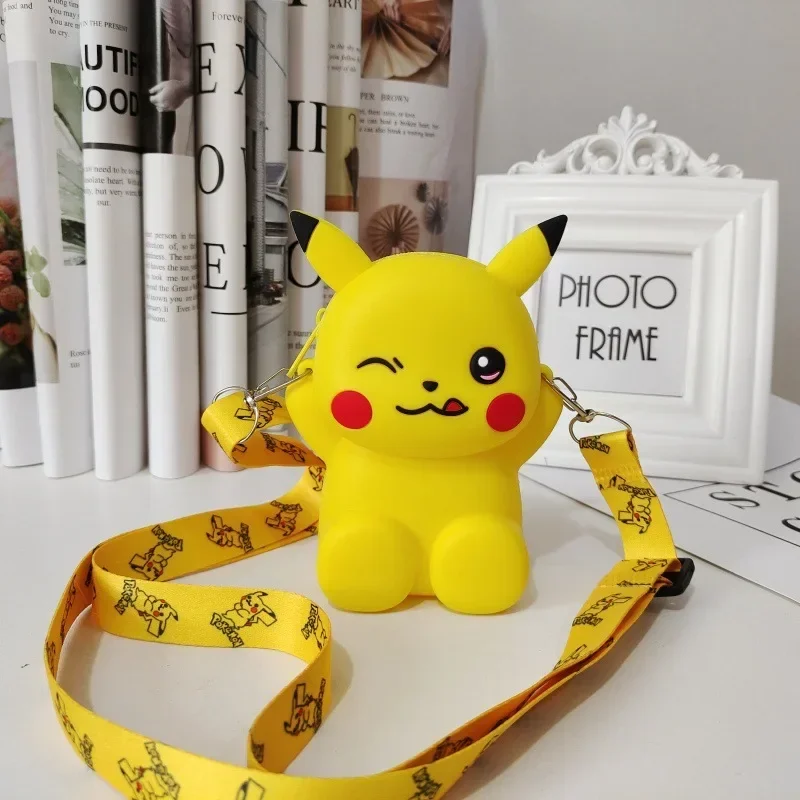 Kawaii Pokemon Pikachu portmonetka Cartoon Anime śliczna torba na ramię przenośny plecak dla dzieci moda urok dziewczyny prezenty świąteczne