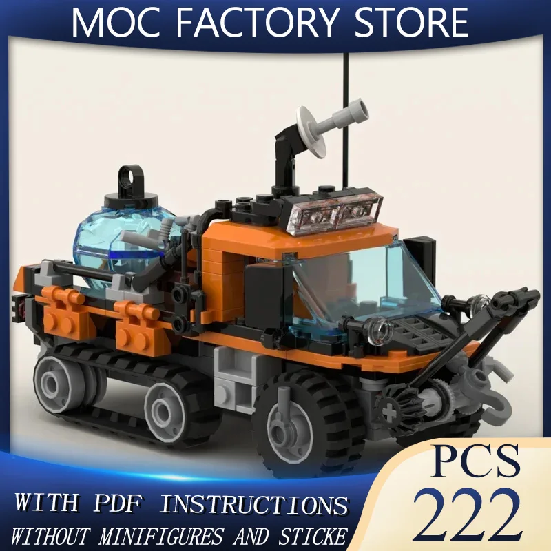 

Строительные блоки Moc, автомобиль, арктическая утилита, полугусеничная модель, технологические кирпичи для наборов «сделай сам», сборочный гусеничный инструмент, игрушки для автомобиля