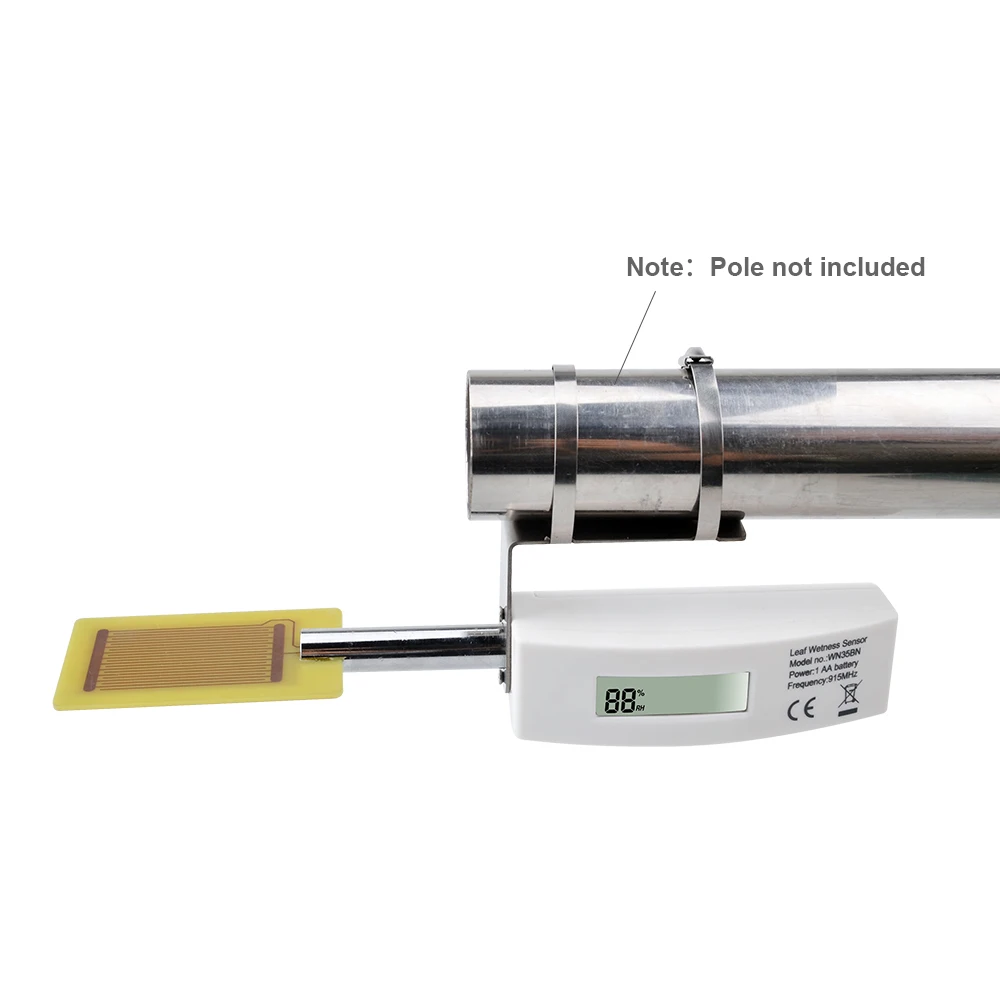 Ecowitt WN35 Leaf Surface Moisture on Foliage Sensor with LCD Display, Leaf Wetness Sensor, Up to 8-channel Supported