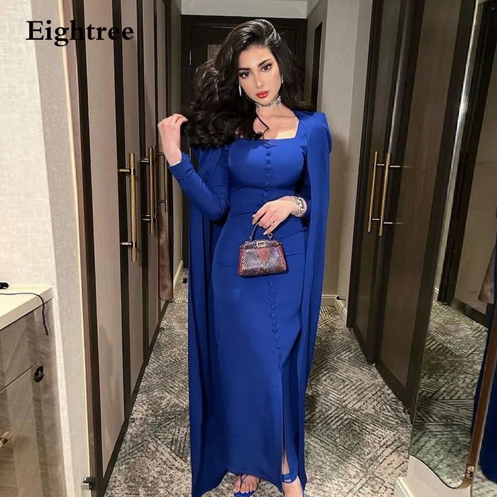 Robe de Soirée Brillante Bleu Royal à Manches sulf, Tenue de Bal Everak, Sans Bretelles, avec lèvent, Dbuai, Arabie Saoudite, Quelle que soit la Nuit Formelle