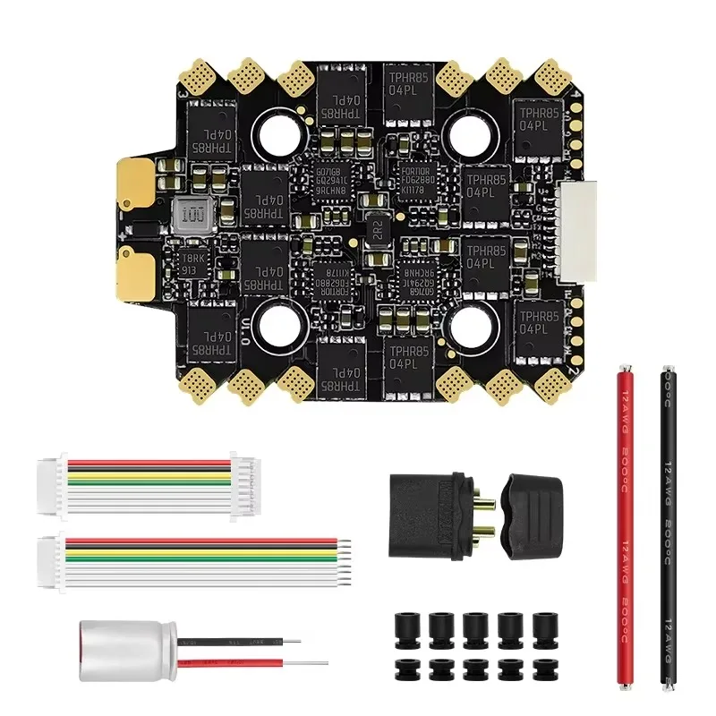 SmCpSequre E70 G1 2-8s 70a 4-in-1 Esc Suitable For Racing And Freestyle Fpv Drone Blheli_32-bit 128k Esc Support Telemetry Retur