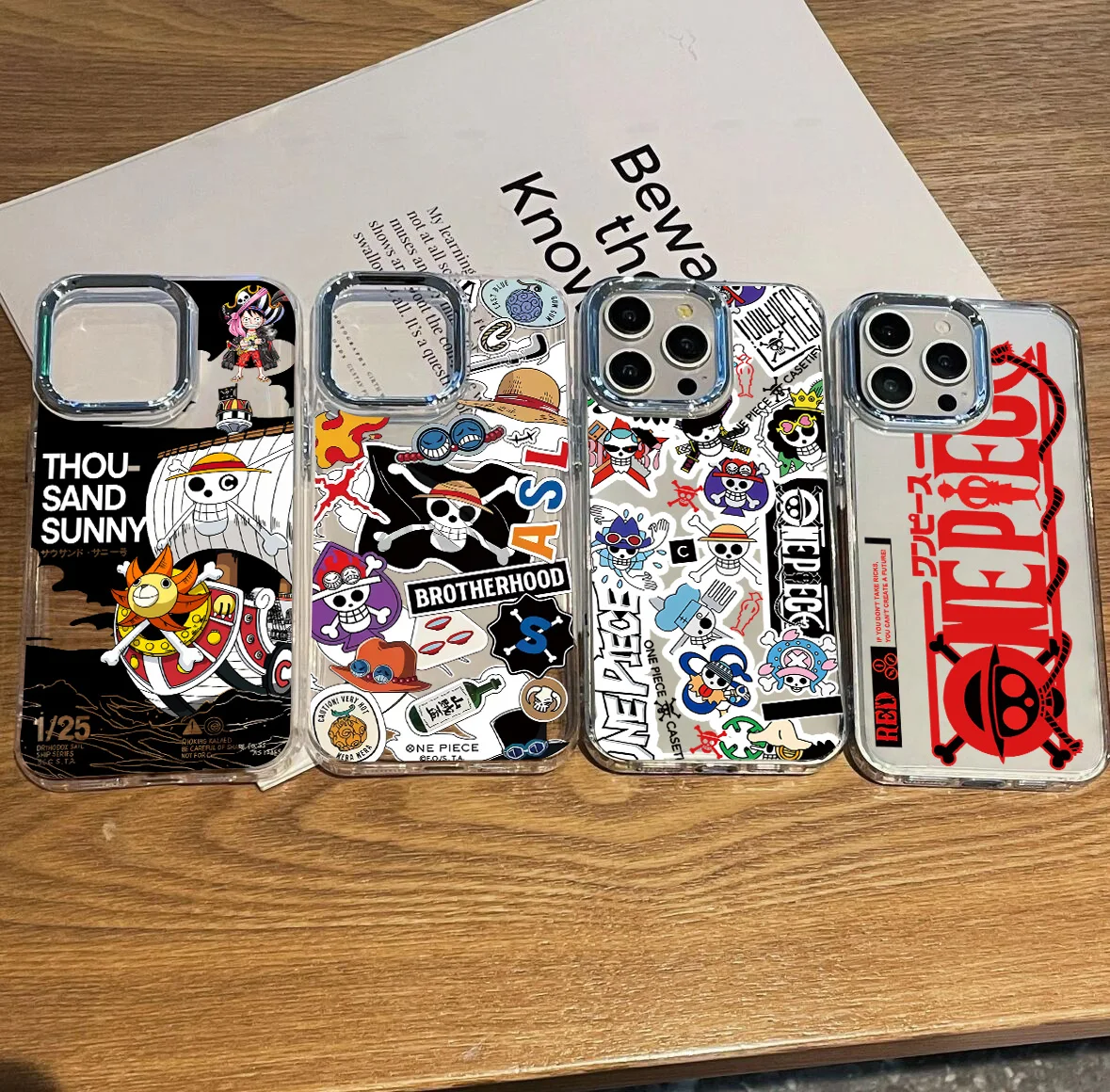 Luxury OneS PieceS Logo Phone Case for Xiaomi Mi Poco M7 X7 X6 F5 F6 X5 X4 X3 M4 GT Pro NFC 4G 5G Transparent Soft Cover