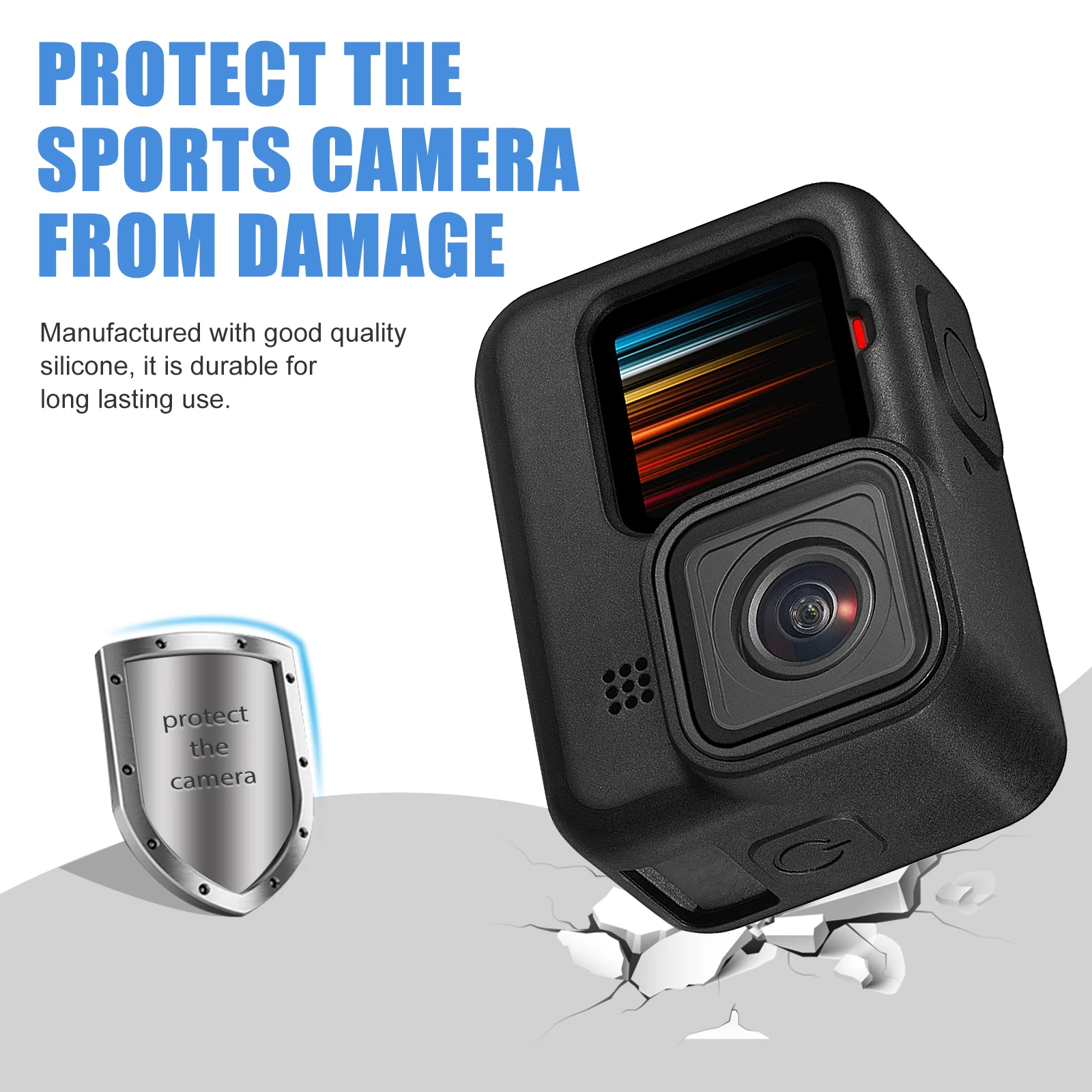 ชุดป้องกันกีฬากรณีซิลิโคนฝาครอบกล้องเชือกเส้นเล็กกันฝุ่นป้องกันรอยขีดข่วนการถ่ายภาพกลางแจ้ง