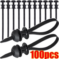Nylon Universal Cable Tie Buckle Nylon Buckle Cable Tie Retainer Car Wiring Harness Organizer Airplane Head Tie Self-Locking