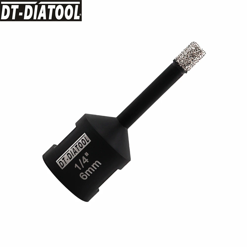 DIATOOL 1 قطعة/2 قطعة ضياء 1/4 "/6 مللي متر فراغ النحاس الماس الحفر الأساسية بت 5/8-11 موضوع الحفر حفرة المنشار للخرسانة الجرانيت الرخام