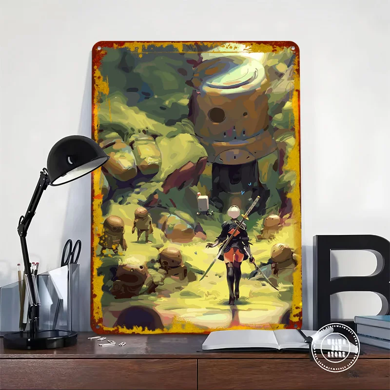 Nier Automata: 2B na Floresta  - Desk Setup Art avaliação e preço
