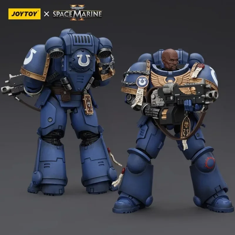 [W magazynie] JOYTOY Warhammer 40K figurka Uitramarines Lieutenant Titus rysunek Gadriel Brother Chairon wspólny ruchomy model