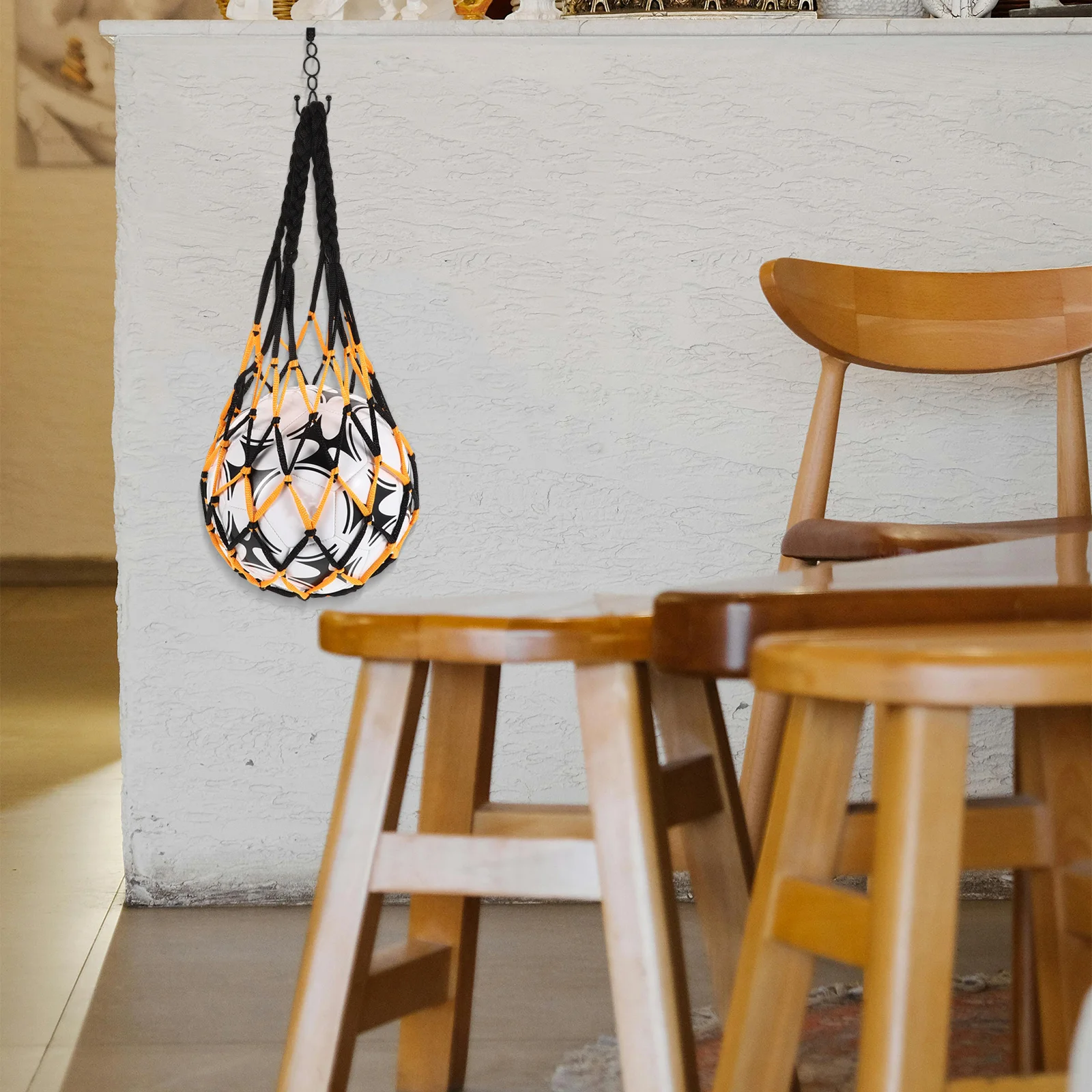 

1Set Basketball Mesh Bag Breathable Nylon Carrier Large Capacity Sports Ball Holder for Soccer Volleyball Football Storage