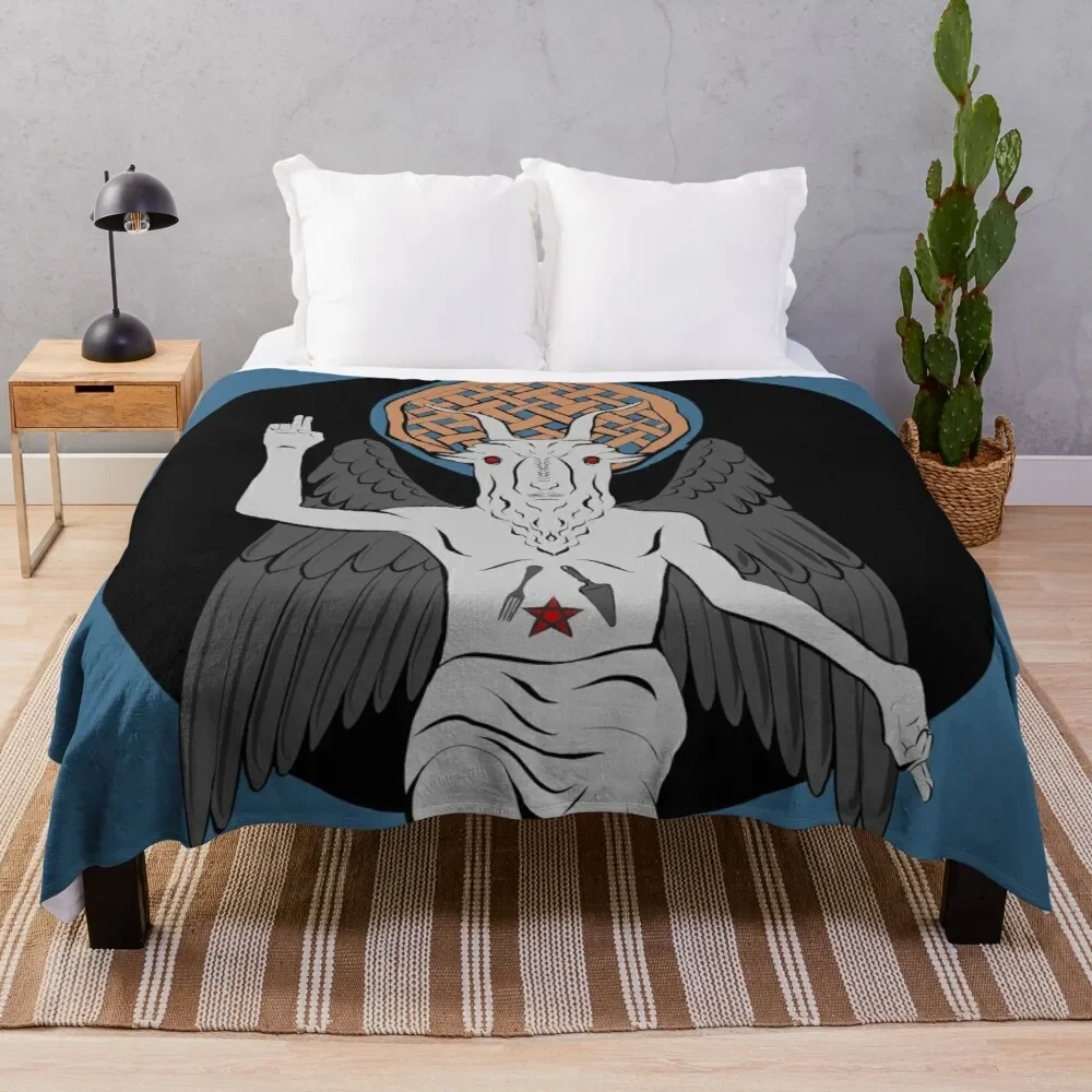 Baphomet coperta da tiro, morbida soffice coperta in pile Sherpa Premium adatta per divano sedia letto ufficio viaggiare campeggio regalo regina