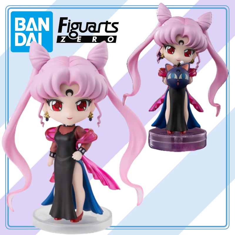 

【100%original】BANDAI Bishoujo Senshi Sailor Moon - Black Lady - Luna-P - Figuarts Mini Collection Series Model Cartoon Character