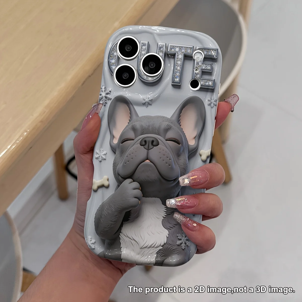 Cute Grey Bulldog Phone Case for Samsung Galaxy S21 S22 S23 S24 S25 S26 Ultra Plus FE Note 20 A73 A55 A35 A33 A25 A15 Cover