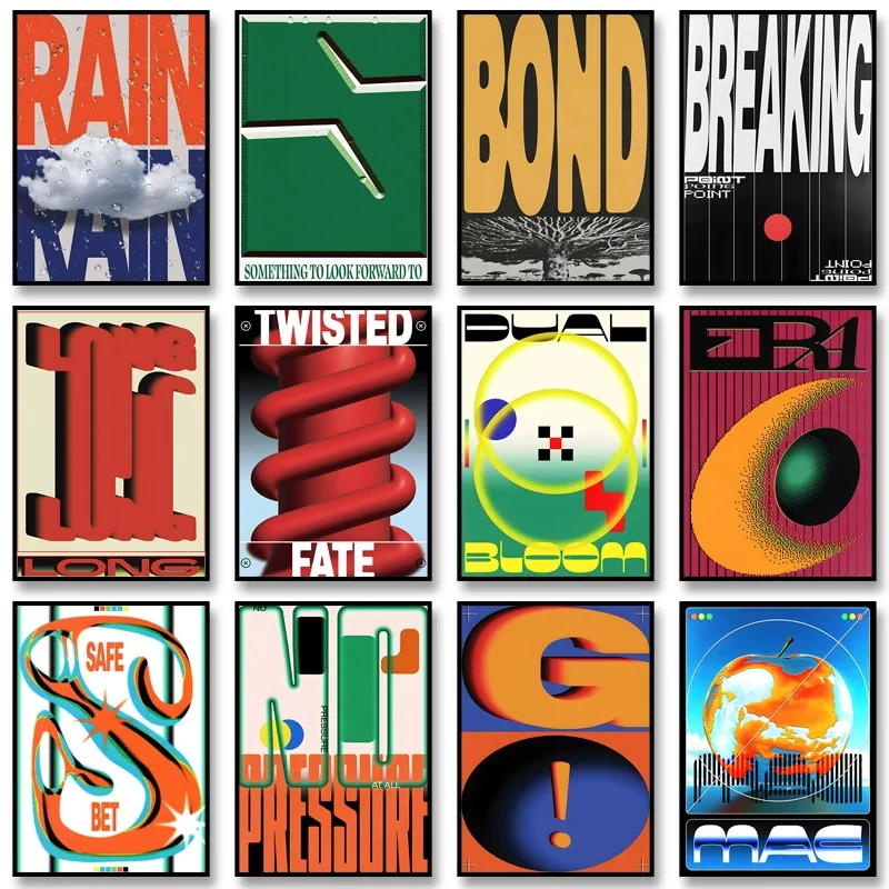 

Классический абстрактный постер с изображением дождя, настенный художественный принт в стиле середины века, картина на холсте для офиса, декоративные изображения для дома, гостиной, спальни