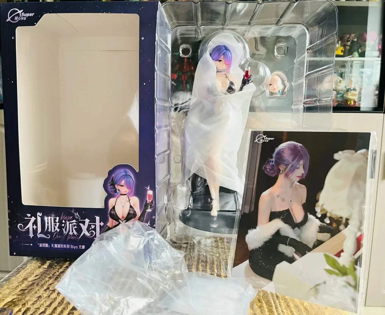 Super Nova Anime Figure Biya Youna Tracking Eyes Evening Gown Party Series 2026 New Release Pvc Statue For Adult Collection