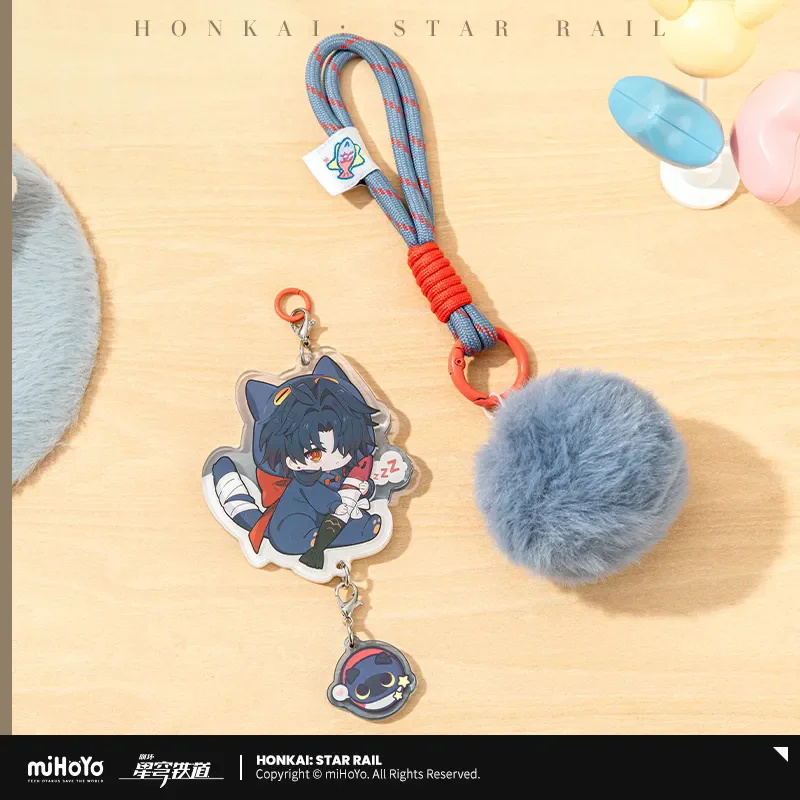 [Genuine] miHoYo Honkai Star Rail Male Dormitory Series Q-Version Acrylic Pendant Jing Yuan Dan Heng Sunday Key Chain Xmas Gifts
