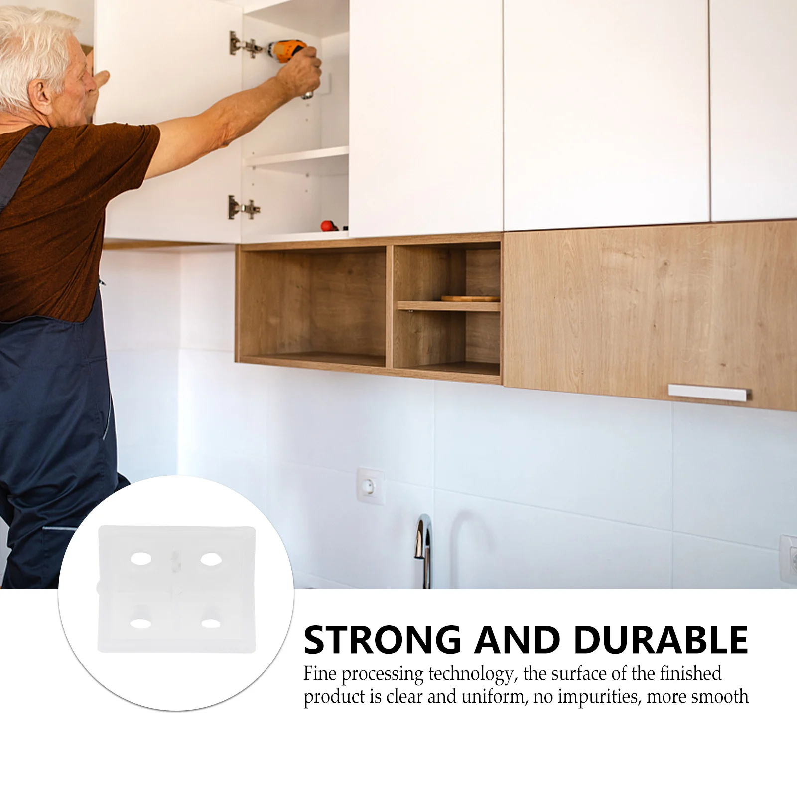 

100pcs Corner Brackets Right Angle Shelf Support Plastic Fixing Braces For Furniture Wall Mounting Transparent Smooth Corrosion