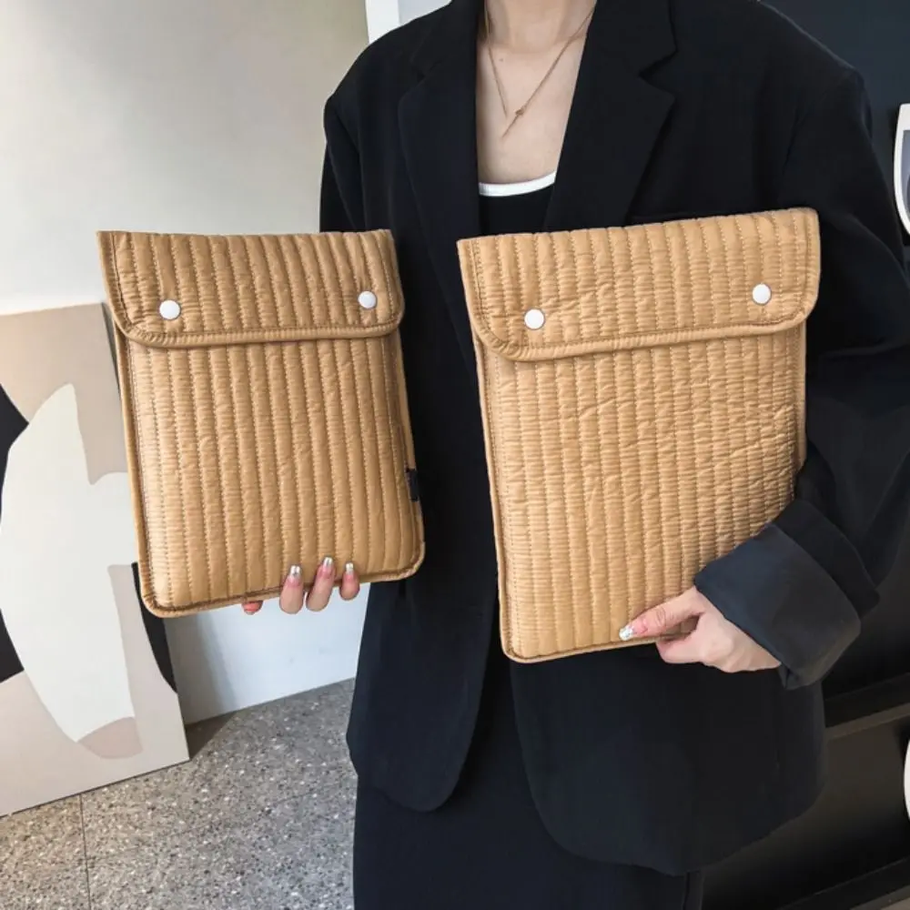 

11/13 Inch Laptop Clutch Bag Simple Solid Handbag Computer Storage Bag Shockproof File Package Business Briefcase Bag Women Men