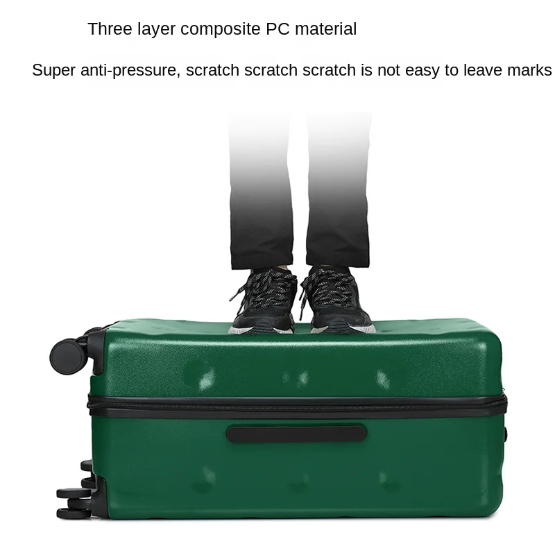 حقيبة أمتعة ذات سعة كبيرة للنساء والرجال مقاس 20 بوصة حقيبة بمقصورة بعجلات مقاس 28 بوصة حقيبة سفر بقفل مجمع مع حامل أكواب #6