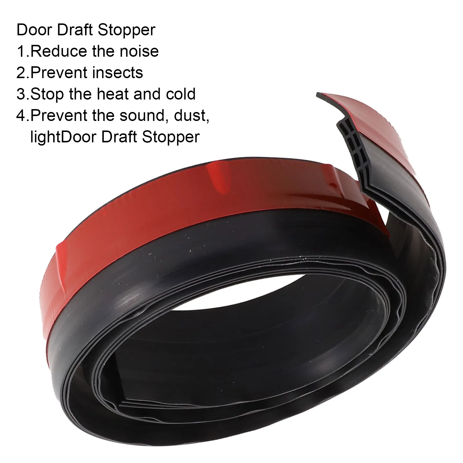 1M Door Bottom Sealing Strip Windproof Dust Stopper Guard Rain Weatherstrip Noise-Reduction Insulator Sealer