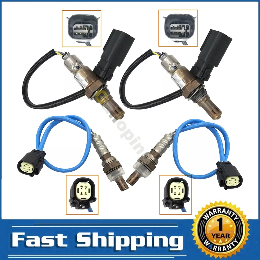 

4x O2 Oxygen Sensor 1 2 Bank 1 2 for 2012 2013 Lincoln MKX Mazda 6 CX-9 3.7L 2011 - 2014 Ford Edge 3.5L 3.7L Upstream Downstream