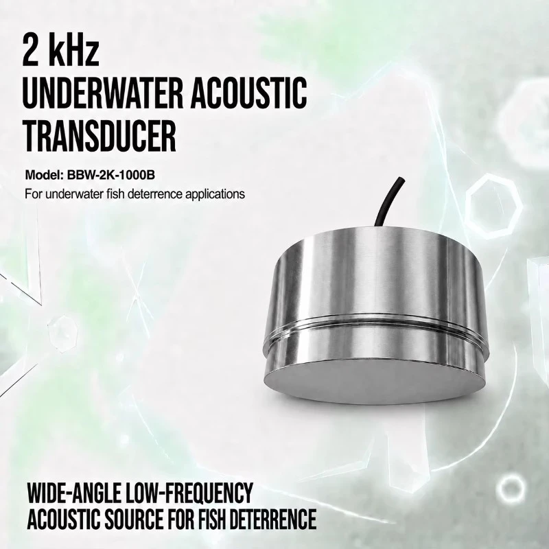 Waterproof 2kHz Piezoelectric Ultrasonic Transducer Underwater Sonar Sensor 1000m Range for Liquid Flow Level Depth Measurement