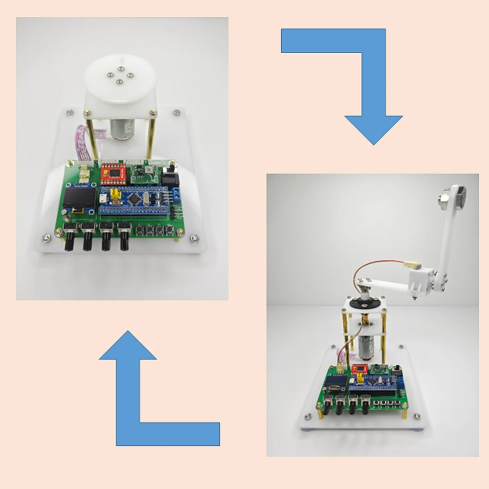 Kit de arranque de péndulo invertido de Control de Motor codificador pid de 5 ~ 12V, dos interfaces de Motor compatibles