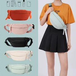 Chest Banana Bag for Women Sling Crossbody Waist Pack Canvas Running Waist Bag Casual Fanny Packs Sport Half Moon Belt Bag