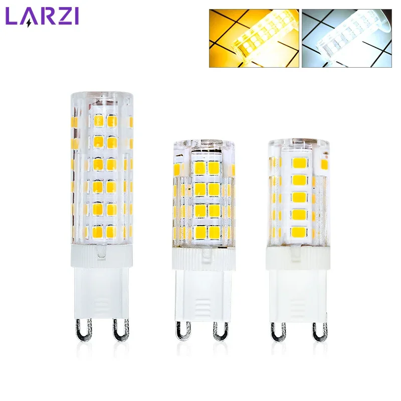 1-8pcs LED G9 Corn Bulb 3W 5W 9W Ceramic Lamp Light 360° Beam Angle SMD2835 Cold/Warm White AC220V for Home/Office Lighting