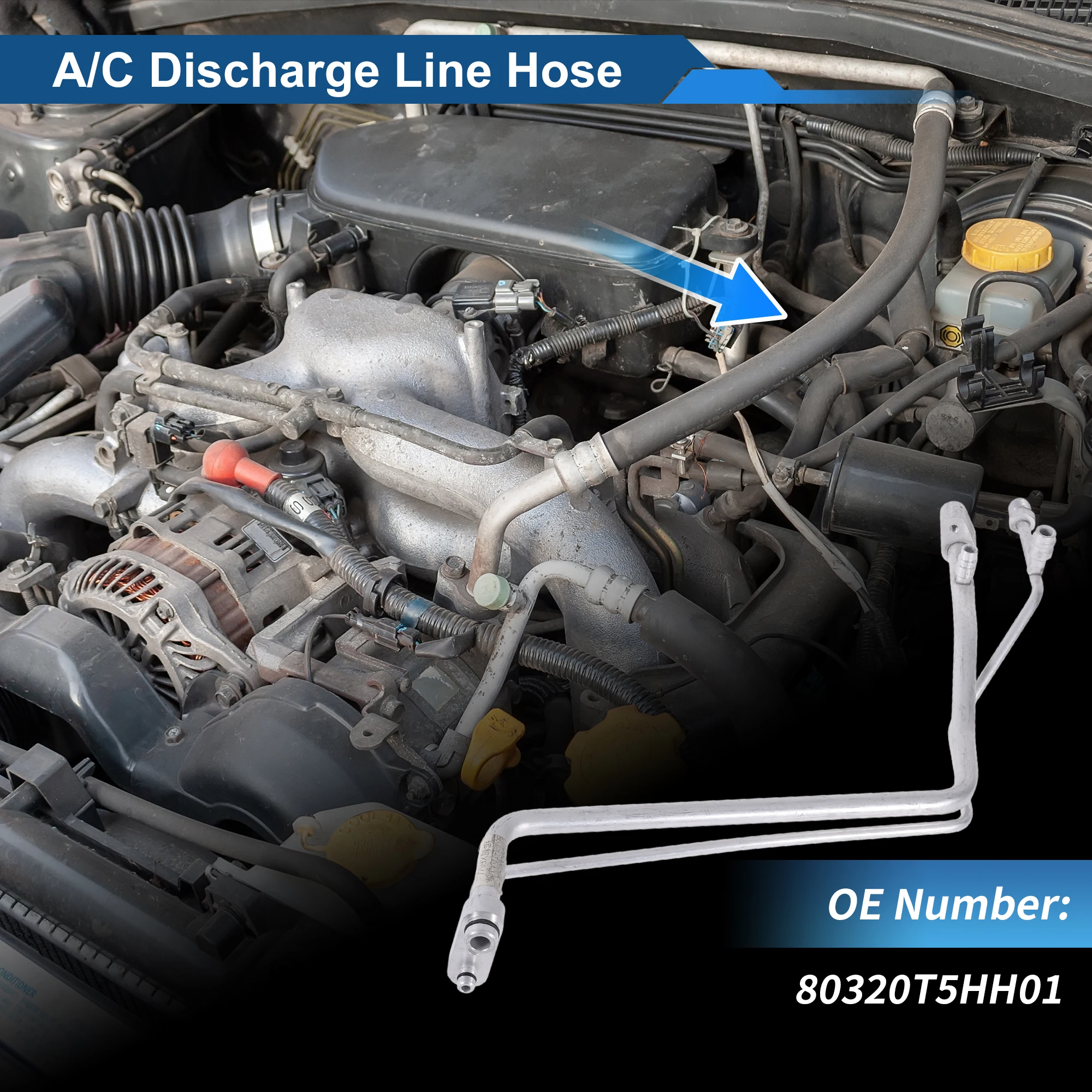 

UXCELL A/C Refrigerant Liquid Hose for Honda Fit 2015-2018 No.80320T5HH01