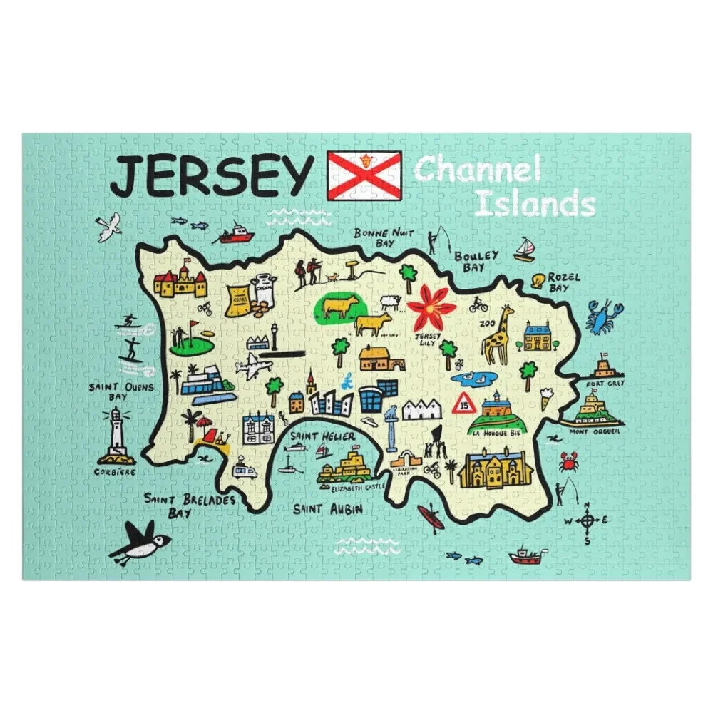 

Jersey Channel Islands Jigsaw Puzzle Personalized Child Gift Novel Toys For Children 2022 Puzzle