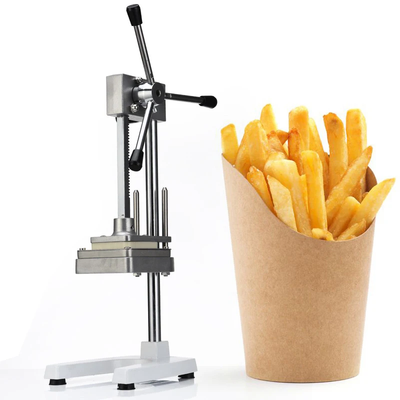 

French Fries Machine Manual French Fry Cutter Potatos Strips Slicer Chopper Hand Press Radish Cucumber Cutting Machine